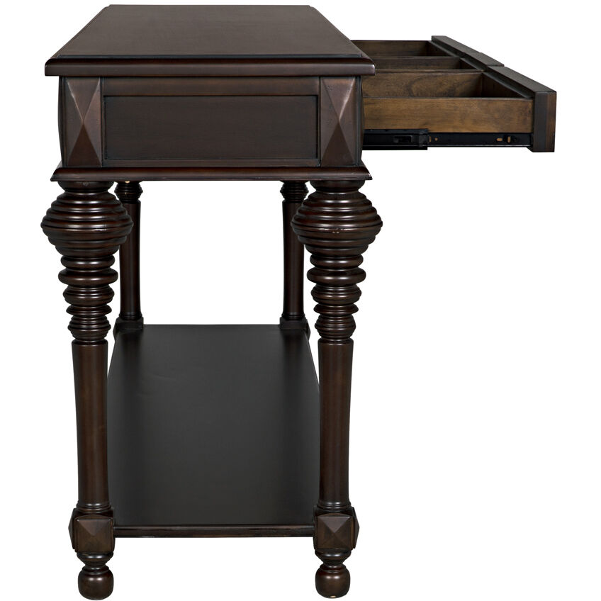 Colonial 72 X 20 inch Distressed Brown Sofa Table, Large