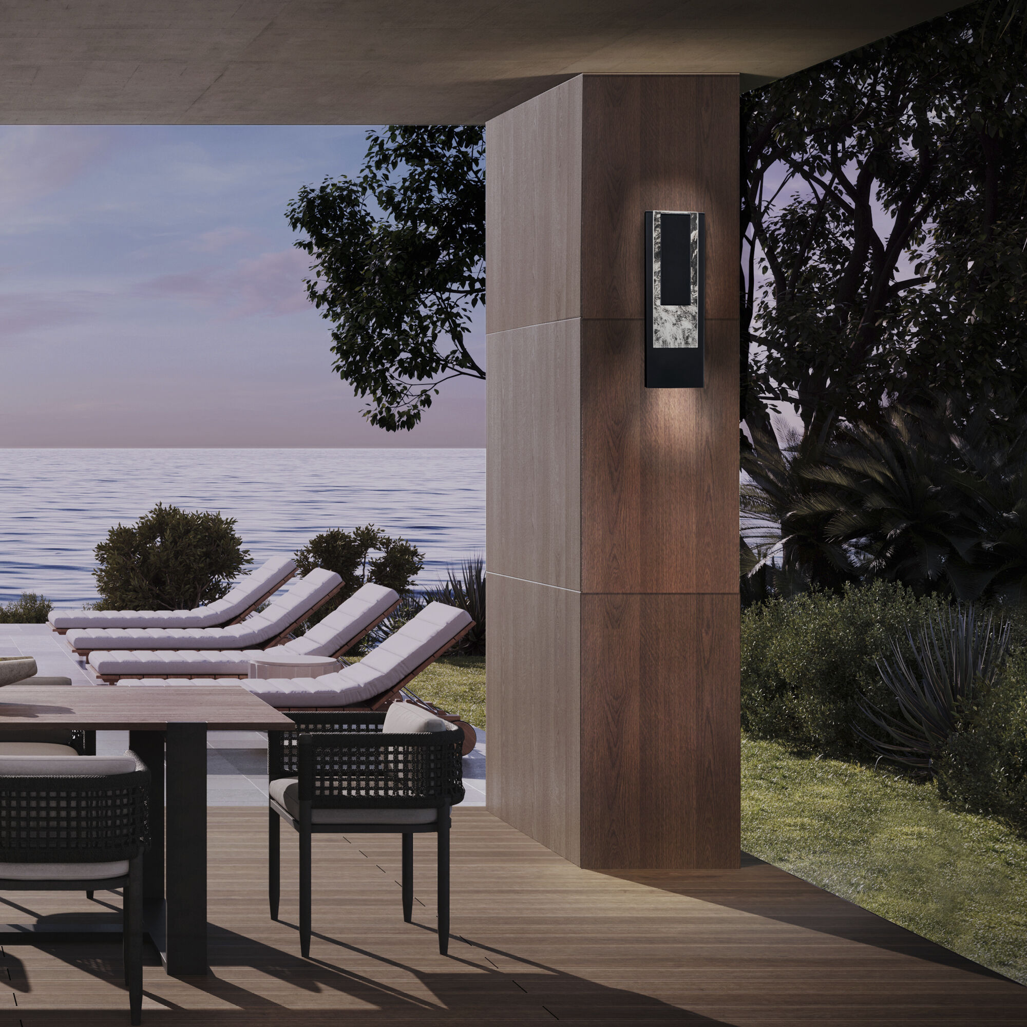 Vail LED 18 inch Black Outdoor Wall Light, Beyond