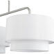 Manorwood 3 Light 49 inch Brushed Nickel Linear Chandelier Ceiling Light