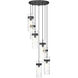 Fontaine 7 Light 19.5 inch Matte Black Chandelier Ceiling Light