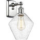 Ballston Cindyrella 1 Light 8 inch Polished Chrome Sconce Wall Light in Incandescent, Seedy Glass
