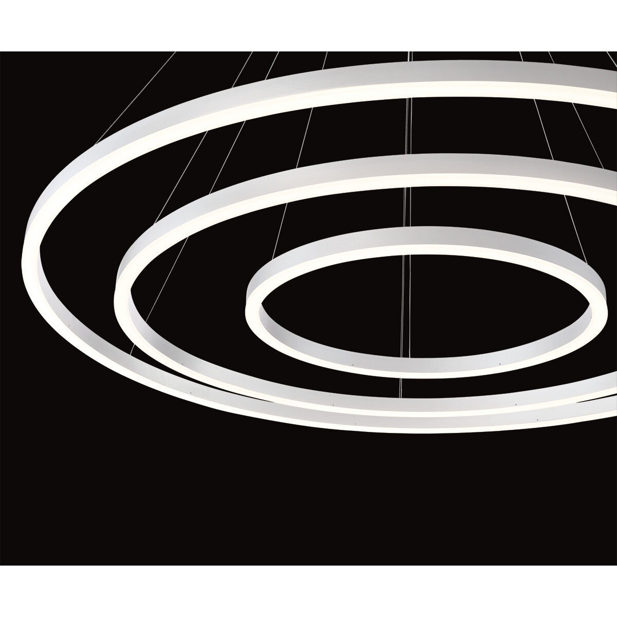 Spunto LED 47.25 inch Silver Chandelier Ceiling Light, Medium