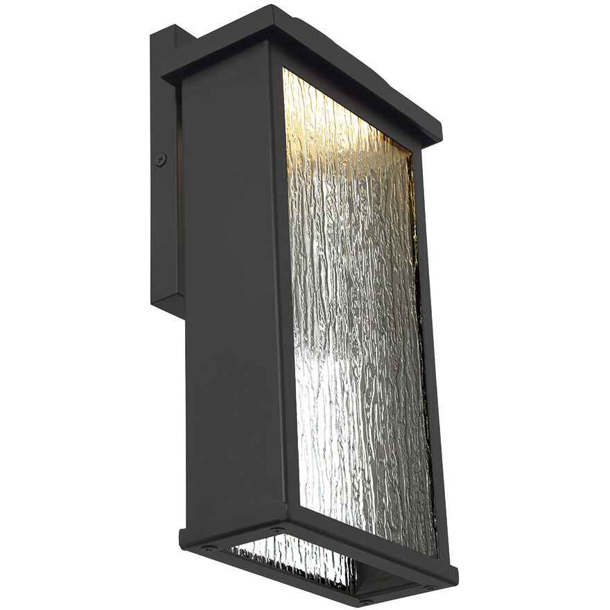 Venya LED 12 inch Black Outdoor Wall Sconce