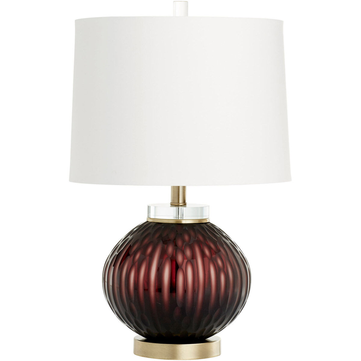 Denley 22.5 inch 100 watt Purple Table Lamp Portable Light