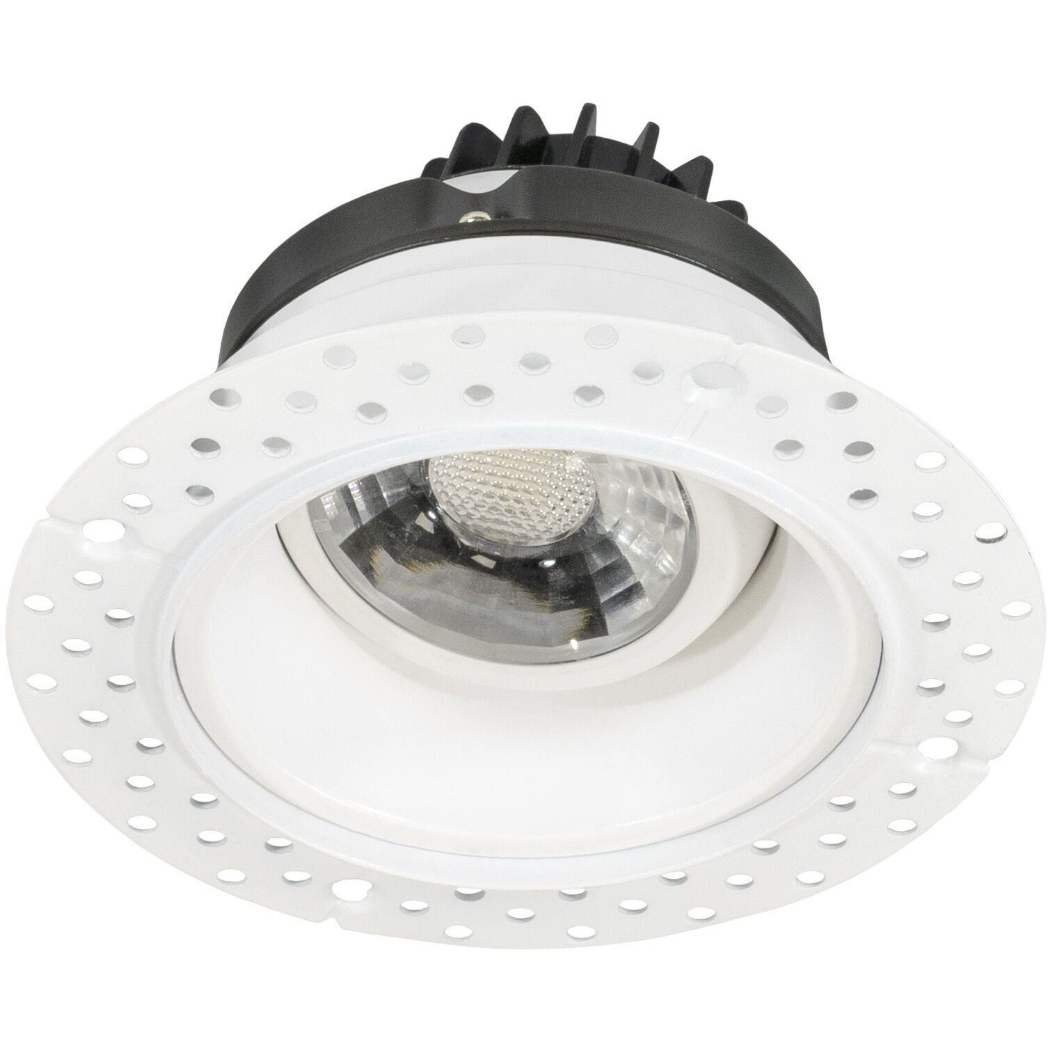 Miniature White Downlight, Gimbal Trimless Recessed