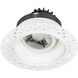 Miniature White Downlight, Gimbal Trimless Recessed