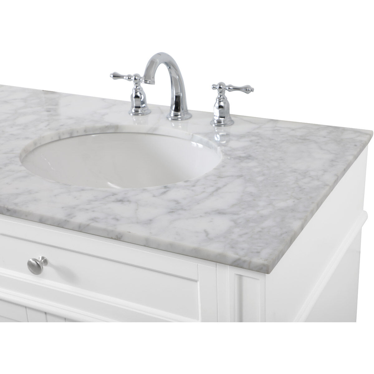 Park Avenue 72 X 22 X 35 inch White Vanity Sink Set