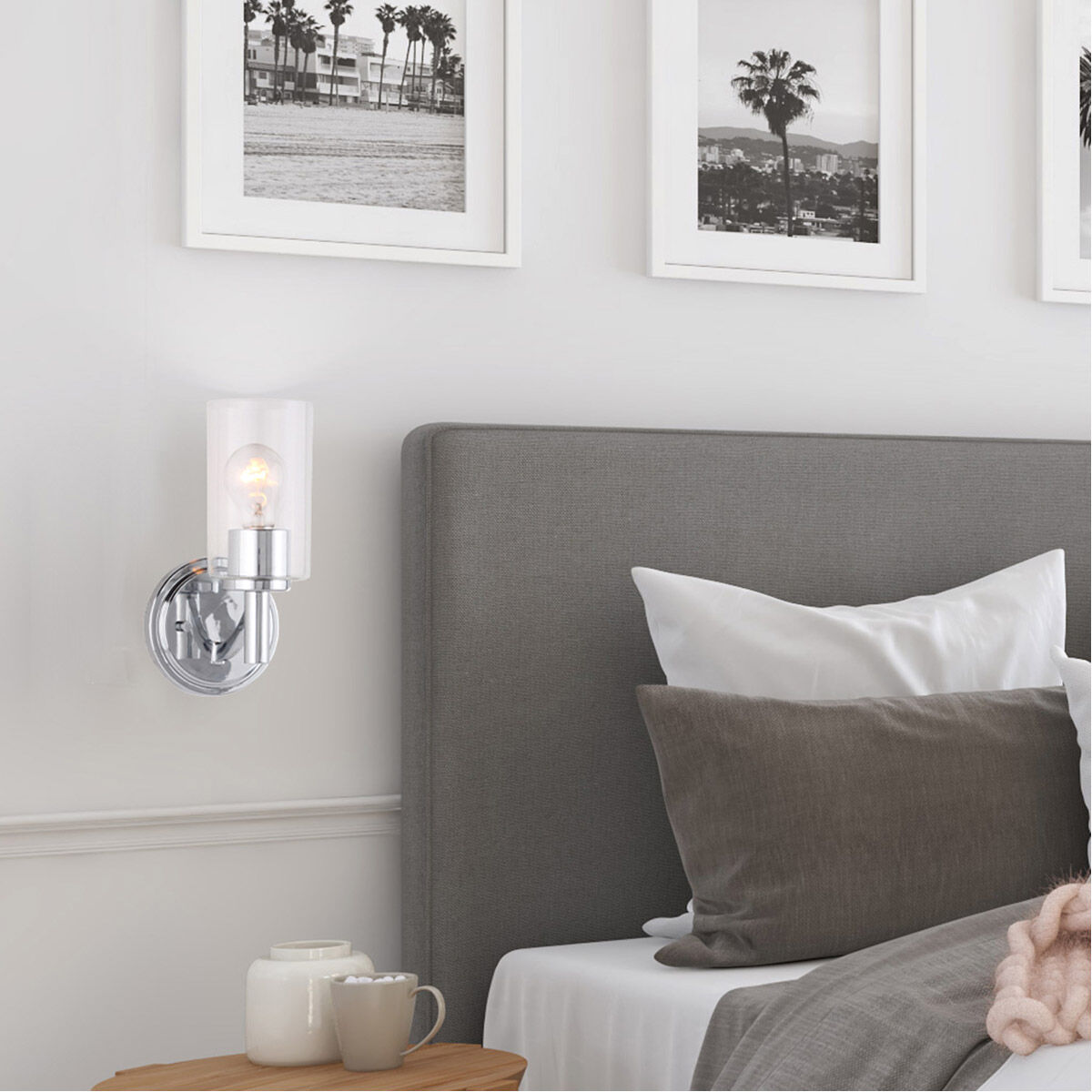 Devora 1 Light 6 inch Chrome Wall Sconce Wall Light