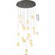 WHP Series 18 Light 32 inch Black Chandelier Ceiling Light