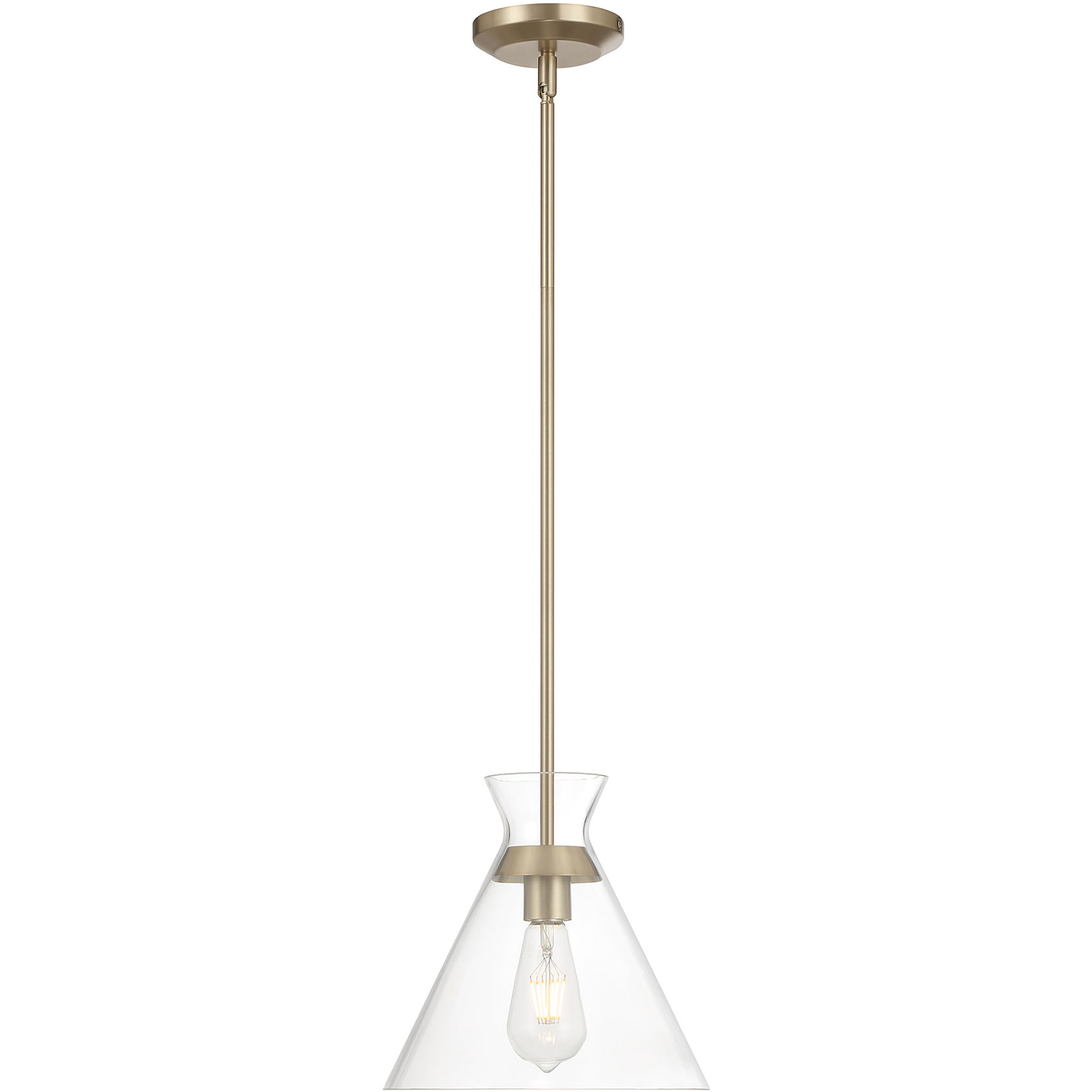 Amarella 1 Light 10 inch Modern Gold Pendant Ceiling Light
