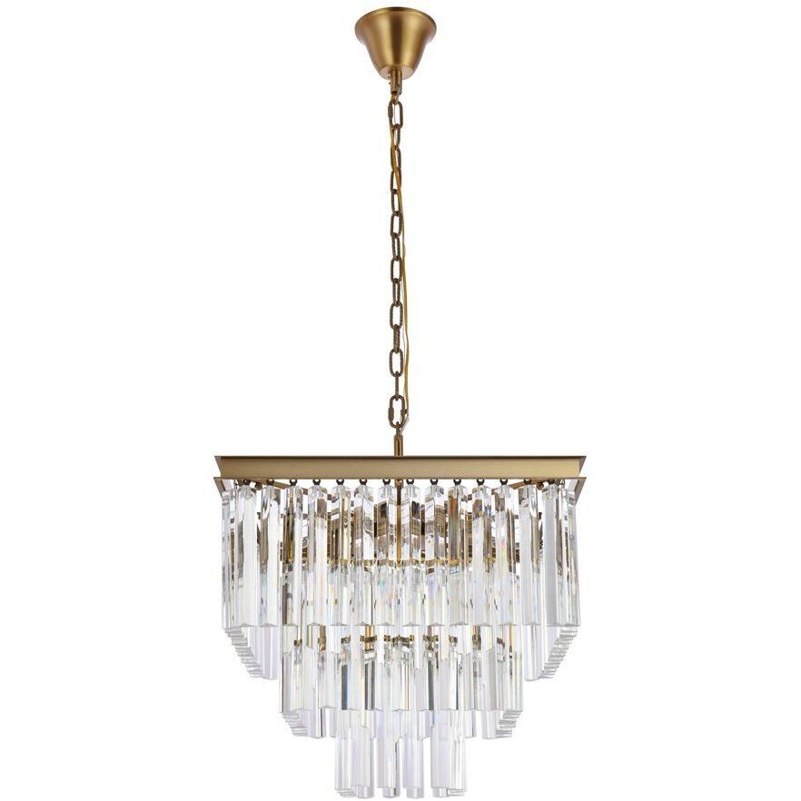 Sydney 13 Light 21.5 inch Satin Gold Chandelier Ceiling Light