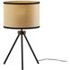 Raven 21.5 inch 60.00 watt Black Table Lamp Portable Light
