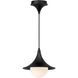 Alora Mood Fuji 1 Light 9.5 inch Matte Black Pendant Ceiling Light