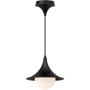 Alora Mood Fuji 1 Light 9.5 inch Matte Black Pendant Ceiling Light