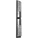 Glacier LED 5 inch Matte Black Indoor Sconce Wall Light in 3000K LED, Double