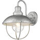 Ansel 1 Light 14 inch Galvanized Outdoor Wall Light