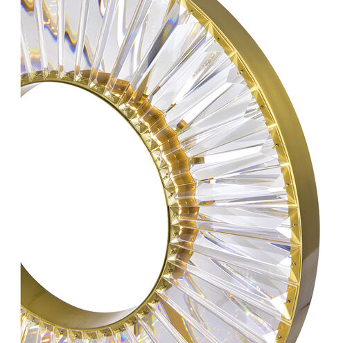 Bjoux LED 32 inch Brass Down Chandelier Ceiling Light