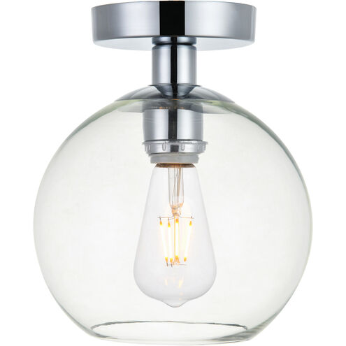 Baxter 1 Light 8 inch Chrome Flush Mount Ceiling Light
