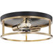 Knox LED 13 inch Matte Black Flush Mount Ceiling Light