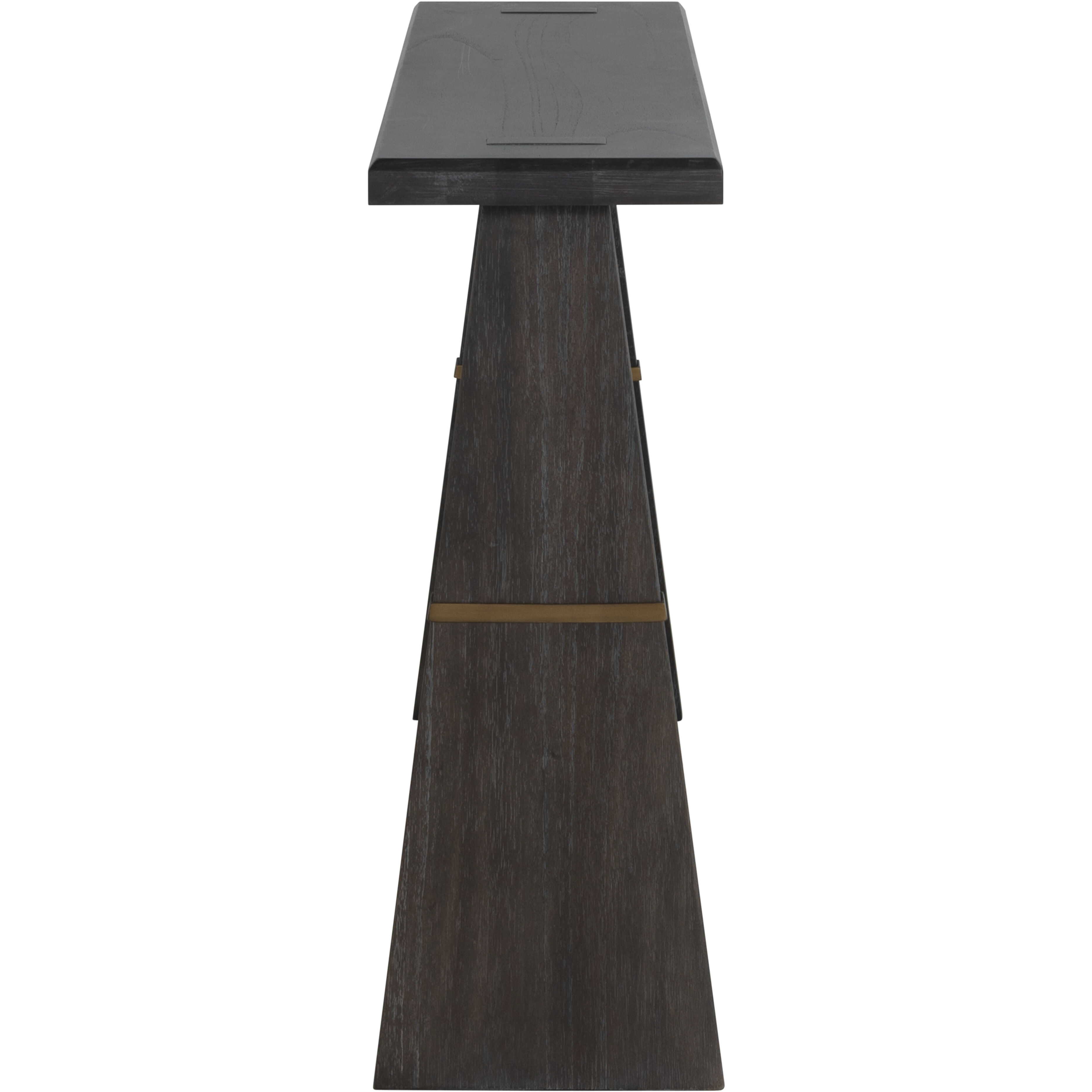 Havana 52 X 12 inch Black / Brown Console Table