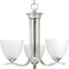 Antelo View Dr 3 Light 20 inch Brushed Nickel Chandelier Ceiling Light