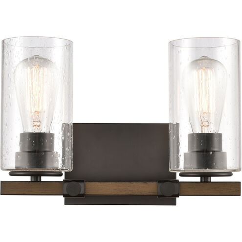 Westlake LED 13 inch Matte Black Bath Vanity Light Wall Light