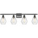 Ballston Cindyrella 4 Light 36 inch Oil Rubbed Bronze Bath Vanity Light Wall Light in Incandescent, Seedy Glass