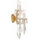 Maria Theresa Sconce Wall Light in Clear Swarovski Strass, Gold