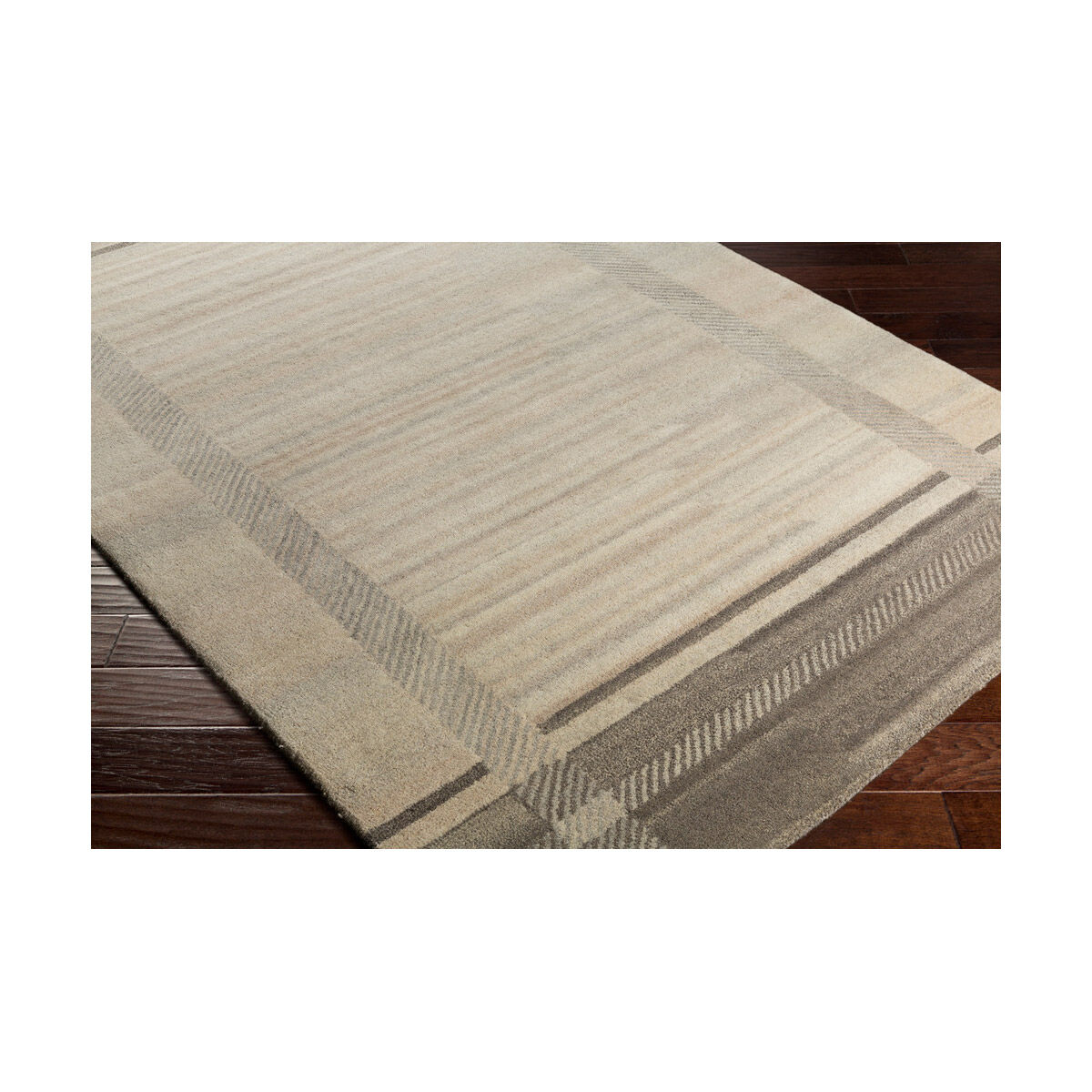 Mountain 90 X 60 inch Neutral and Neutral Area Rug, Wool