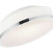 Frosted 2 Light 10 inch Satin Nickel Drum Shade Flush Mount Ceiling Light