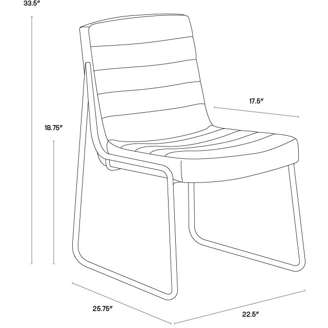 Anton Vintage Black Dining Chair, Set Of 2
