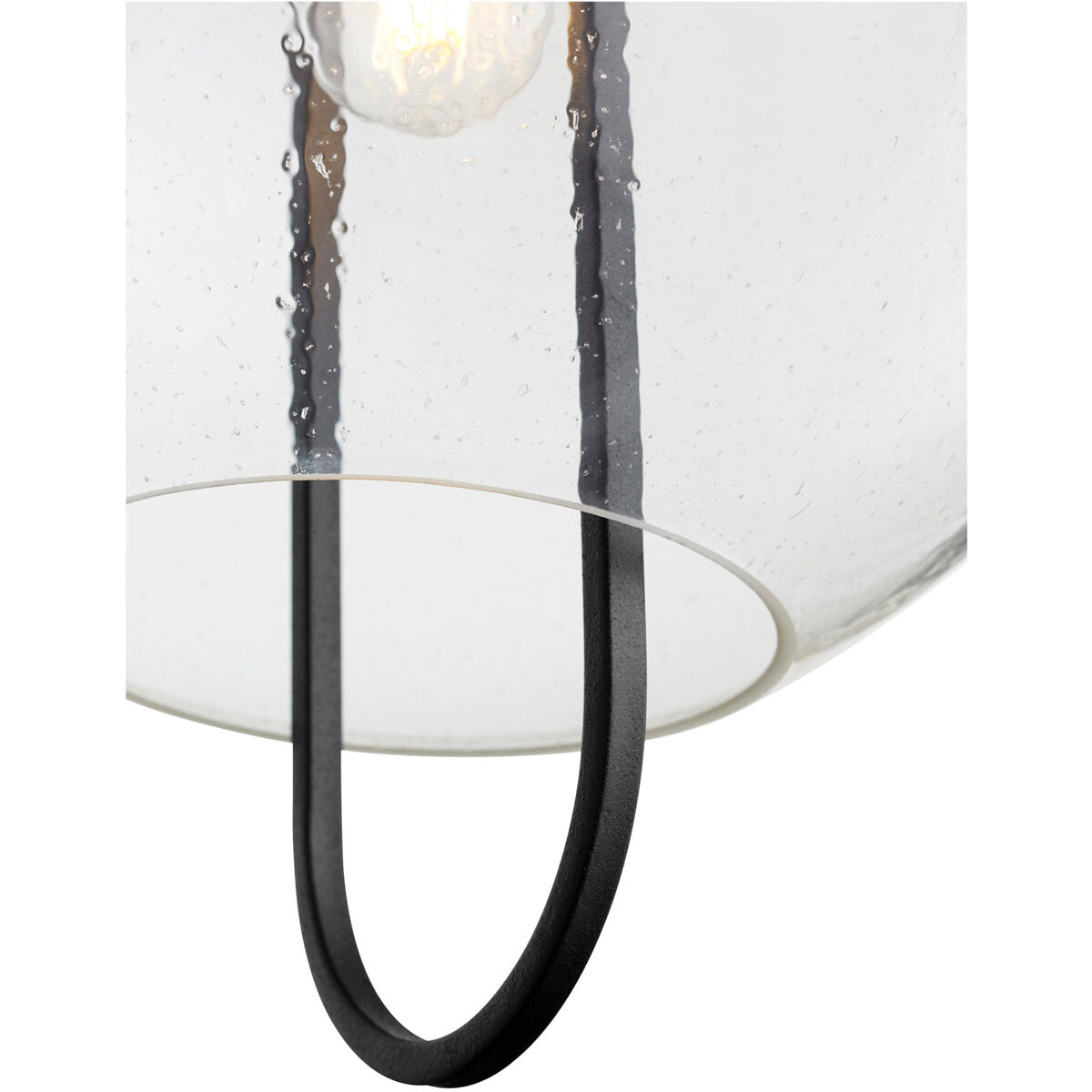 Fort Worth 1 Light 14 inch Noir and Aged Brass Pendant Ceiling Light