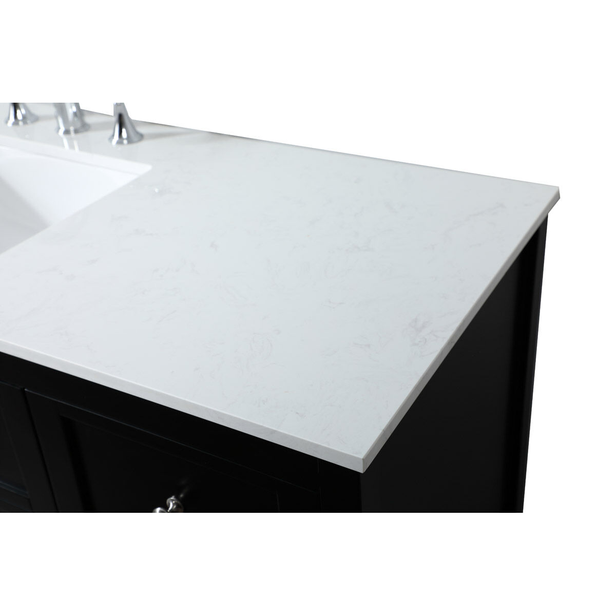 Theo 60 X 22 X 34 inch Black Vanity Sink Set