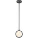 Blanco LED 6.25 inch Urban Bronze Pendant Ceiling Light in Urban Bronze and Alabaster