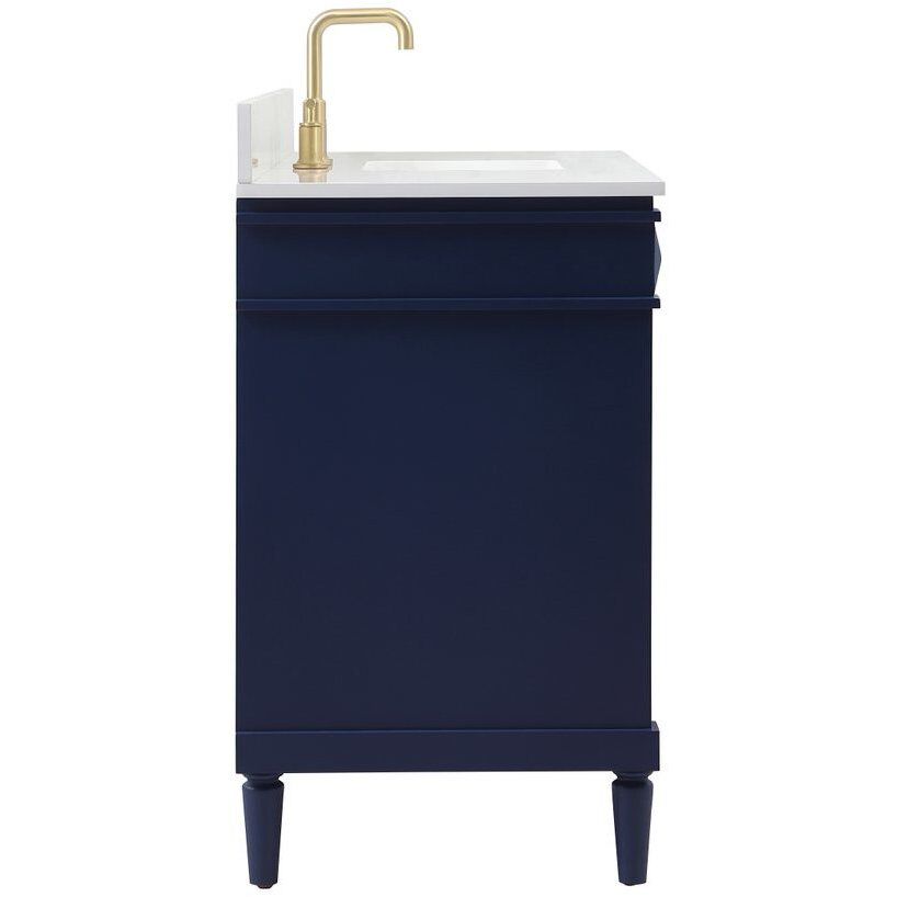 Bennett 48 X 21 X 35 inch Blue Vanity Sink Set in Included