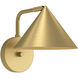 Alora Mood Remy 1 Light 7.75 inch Brushed Gold Bath Vanity Light Wall Light