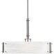 Urban Loft 4 Light 24 inch Novel Brass Chandelier Ceiling Light in Ivory Wisp, Square