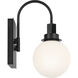 Hex LED 5.75 inch Black Wall Sconce Wall Light