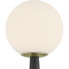 Sortie 16 inch 1.5 watt Polished Brass/Milk Cordless Table Lamp Portable Light