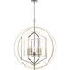 Geosphere 9 Light 46 inch Polished Nickel Chandelier Ceiling Light