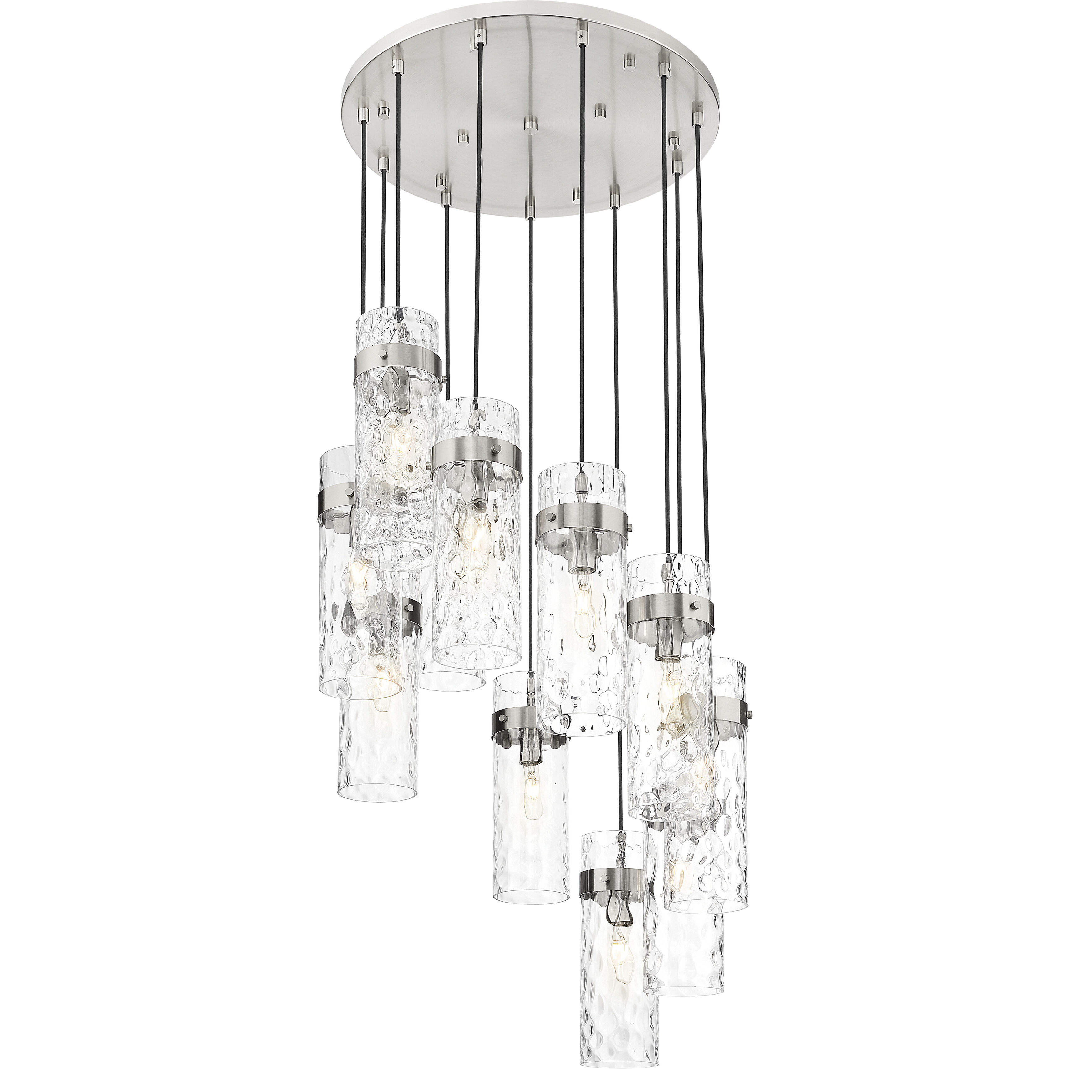 Fontaine 11 Light 26.25 inch Brushed Nickel Chandelier Ceiling Light