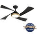 Vespucci 52 inch Matte Black Outdoor Ceiling Fan
