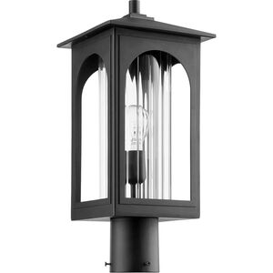 Harbor 1 Light 18 inch Noir Outdoor Post Lantern