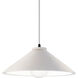 Radiance Collection LED 11.75 inch Bisque with Brushed Nickel Pendant Ceiling Light