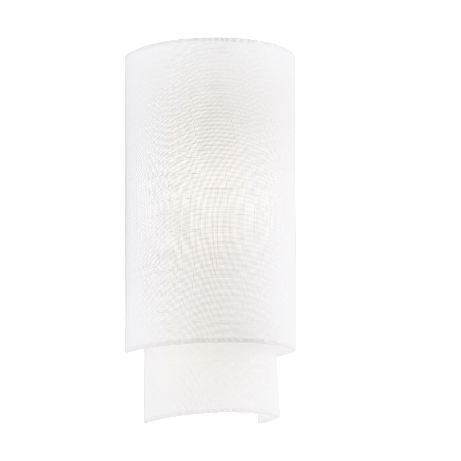 Textile Collection - Classic Family 1 Light 6.25 inch ADA Wall Sconce Wall Light in White, 4" D x 6.25" W x 13" H, EVOLV