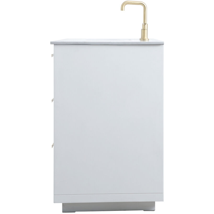 Blake 54 X 22 X 34 inch White Vanity Sink Set