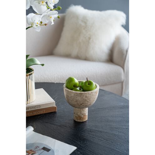 Anita Cream Pedestal Bowl