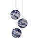 Palatino 3 Light 10.5 inch Silver Multi-Drop Pendant Ceiling Light