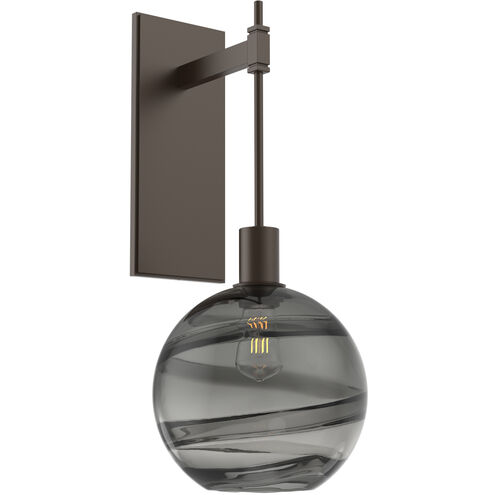Terra 1 Light 9 inch Flat Bronze Indoor Sconce Wall Light in Terra Smoke, Tempo