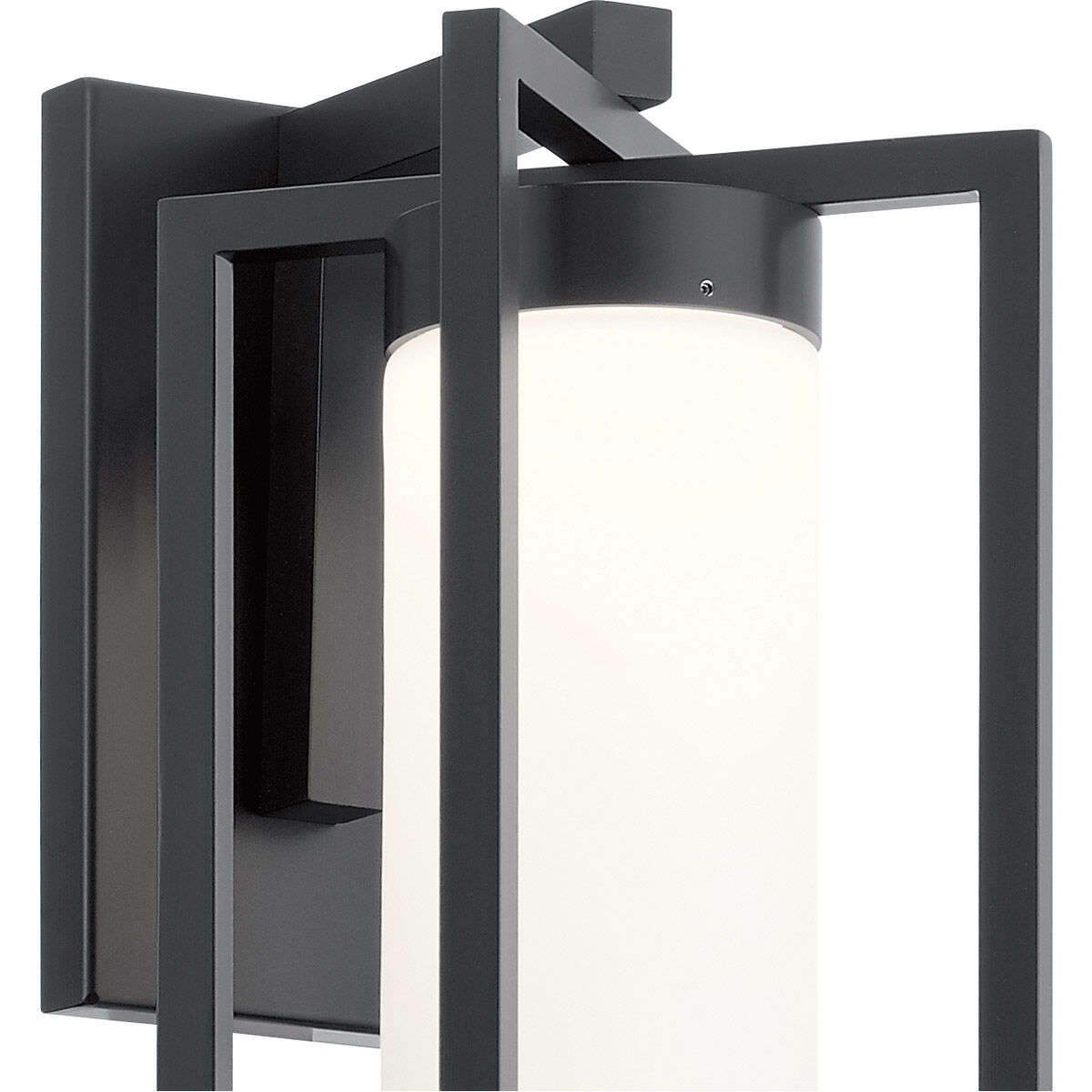 Drega LED 14 inch Black Outdoor Wall Mount, Small